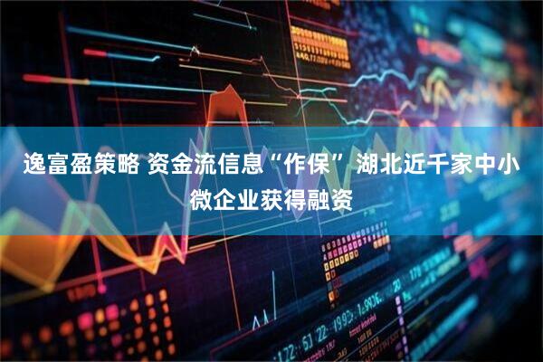 逸富盈策略 资金流信息“作保” 湖北近千家中小微企业获得融资